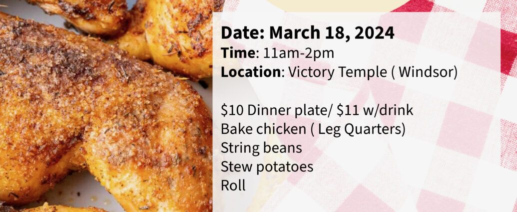 Support our Baked Chicken Sale today. But a dinner for someone else, too! Use CashApp $vtcogic or Givelify to pre-order.