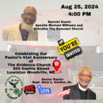 Apostle Michael Williams and Gibraltar The Remnant Church Sunday Aug 25, 2024