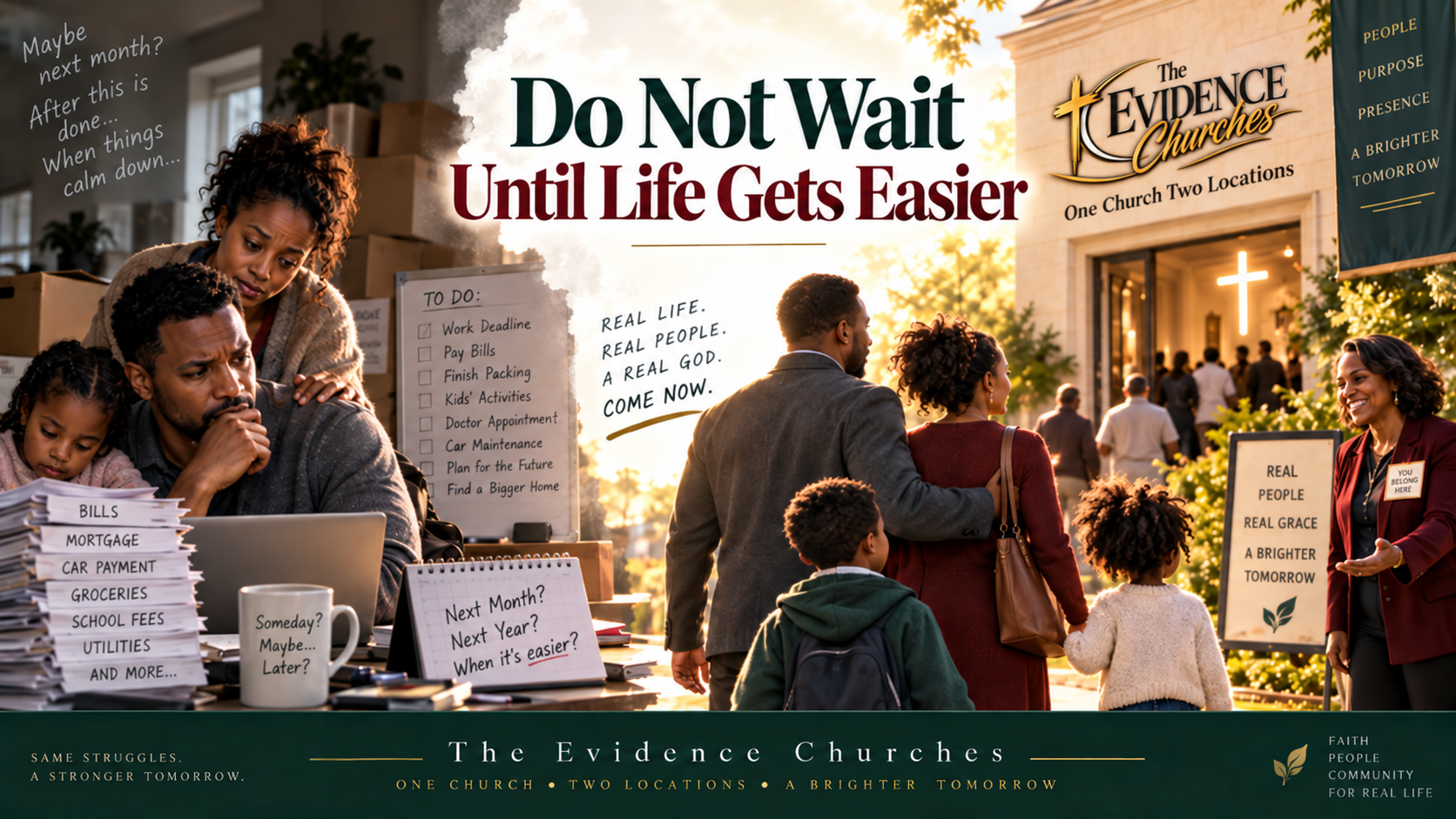 Do Not Wait Until Life Gets Easier