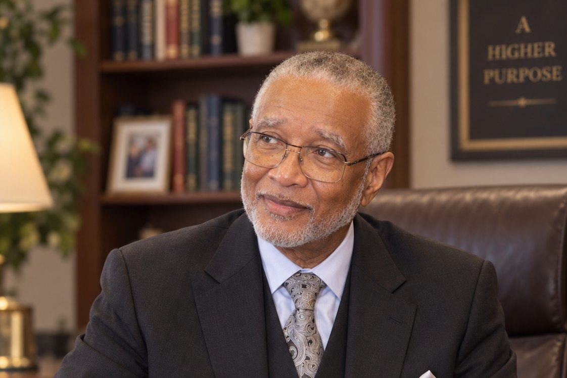 Dr. Gary L. Cordon, Sr. at his desk
